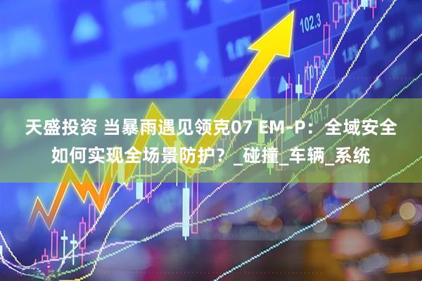 天盛投资 当暴雨遇见领克07 EM-P：全域安全如何实现全场景防护？_碰撞_车辆_系统