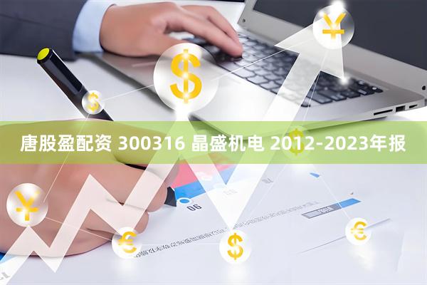 唐股盈配资 300316 晶盛机电 2012-2023年报