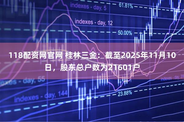 118配资网官网 桂林三金：截至2025年11月10日，股东总户数为21601户