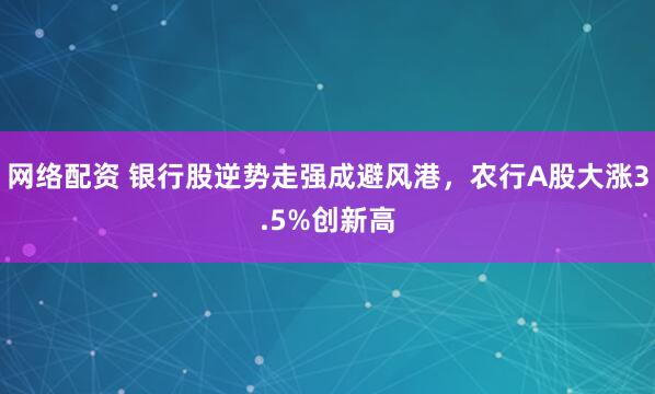 网络配资 银行股逆势走强成避风港，农行A股大涨3.5%创新高